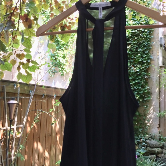 BCBG Tie Neck Halter Tank Camisole - Picture 2 of 6